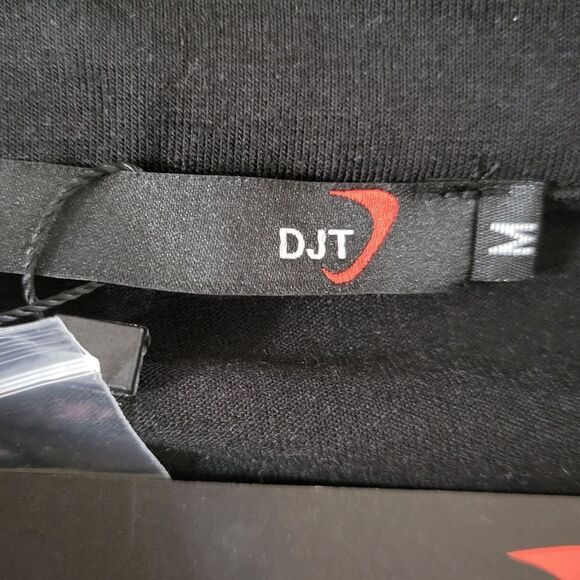 DJT Women’s Roll-Up Long Sleeve Solid Black Women’s Collared Button-Down Shirt - Picture 7 of 16